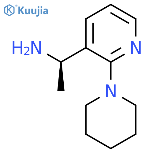 (1R)-1-2-(piperidin-1-yl)pyridin-3-ylethan-1-amine structure