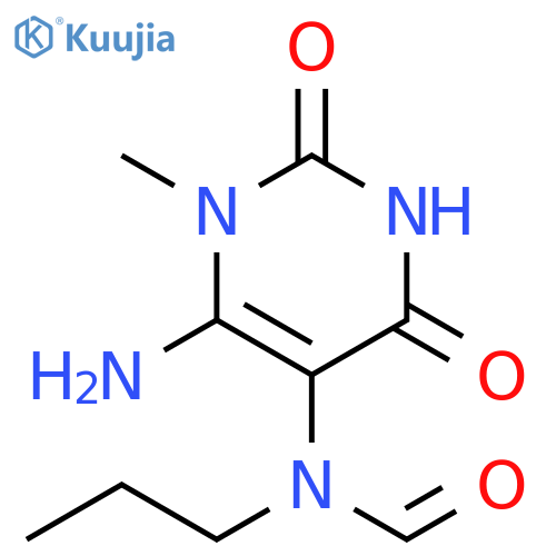 Formamide,N-(6-amino-1,2,3,4-tetrahydro-1-methyl-2,4-dioxo-5-pyrimidinyl)-N-propyl- structure
