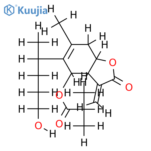 (3aR)-3-Methylene-4alpha-(isobutyryloxy)-5beta-[(S)-1-methyl-4-hydroxybutyl]-6-methyl-2,3,3aalpha,4,7,7aalpha-hexahydrobenzofuran-2-one structure