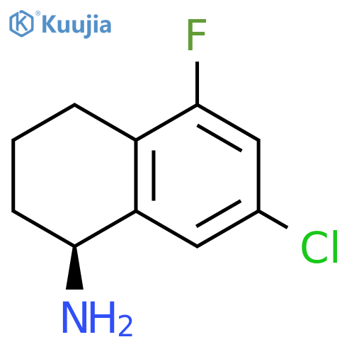 (1S)-7-CHLORO-5-FLUORO-1,2,3,4-TETRAHYDRONAPHTHYLAMINE structure