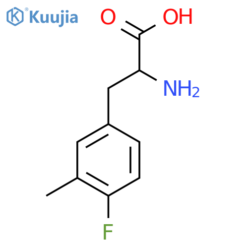 2-amino-3-(4-fluoro-3-methylphenyl)propanoic acid structure