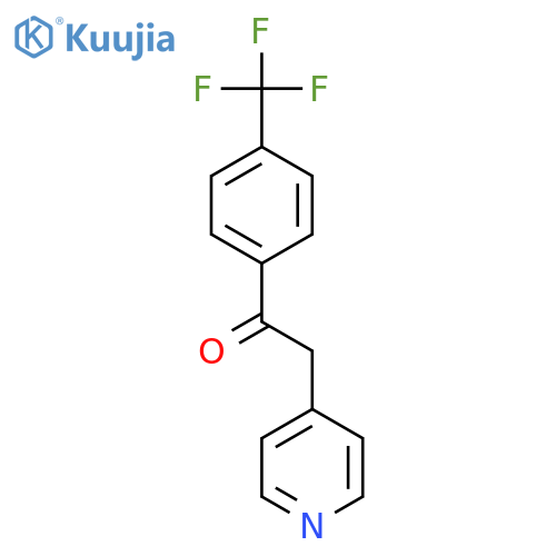 2-(Pyridin-4-yl)-1-(4-(trifluoromethyl)phenyl)ethanone structure