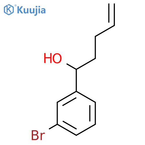 1-(3-Bromophenyl)pent-4-en-1-ol structure