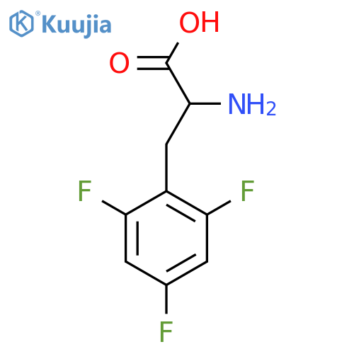 2-amino-3-(2,4,6-trifluorophenyl)propanoic acid structure