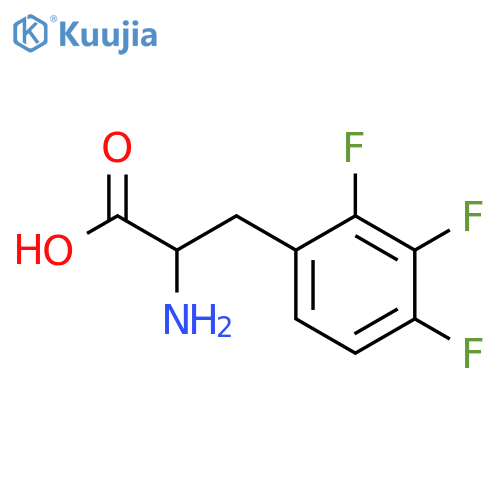 2-amino-3-(2,3,4-trifluorophenyl)propanoic acid structure
