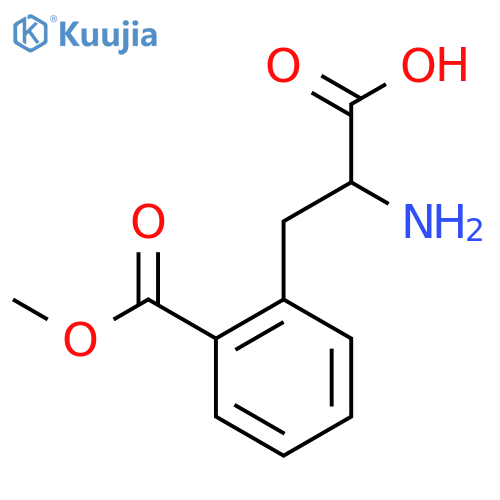 2-amino-3-2-(methoxycarbonyl)phenylpropanoic acid structure