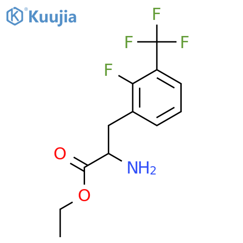 ethyl 2-amino-3-2-fluoro-3-(trifluoromethyl)phenylpropanoate structure