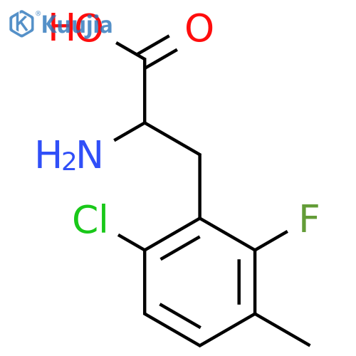 6-Chloro-2-fluoro-3-methyl-DL-phenylalanine structure