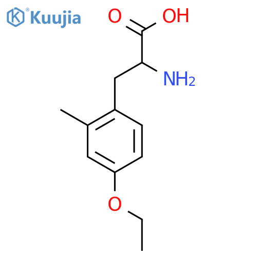 2-amino-3-(4-ethoxy-2-methylphenyl)propanoic acid structure