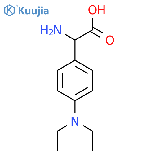 2-amino-2-4-(diethylamino)phenylacetic acid structure