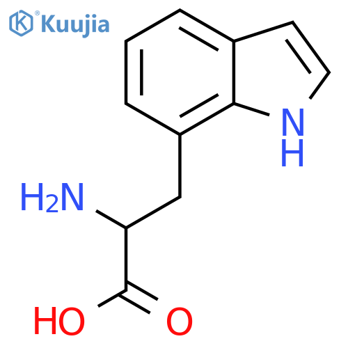 2-amino-3-(1H-indol-7-yl)propanoic acid structure