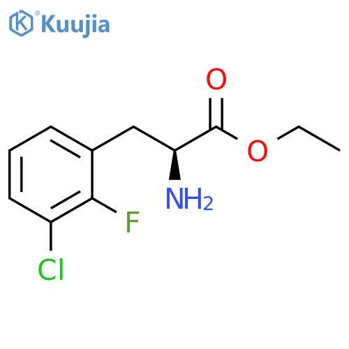 Phenylalanine, 3-chloro-2-fluoro-, ethyl ester structure