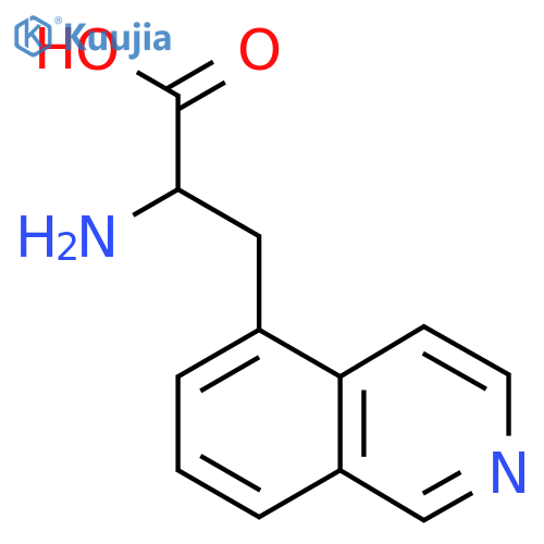 2-Amino-3-(isoquinolin-5-yl)propanoic acid structure