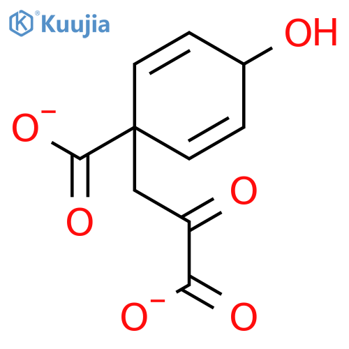 2,5-Cyclohexadiene-1-propanoicacid, 1-carboxy-4-hydroxy-a-oxo- structure