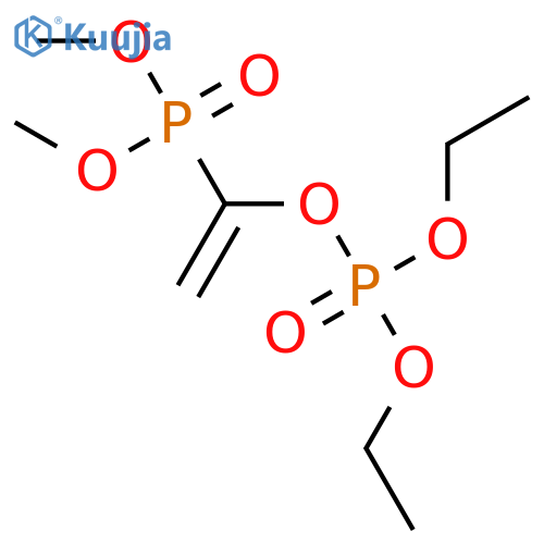 Phosphoric acid,1-(dimethoxyphosphinyl)ethenyl diethyl ester structure