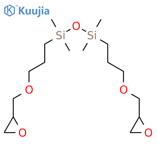 Disiloxane,1,1,3,3-tetramethyl-1,3-bis[3-(2-oxiranylmethoxy)propyl]- structure