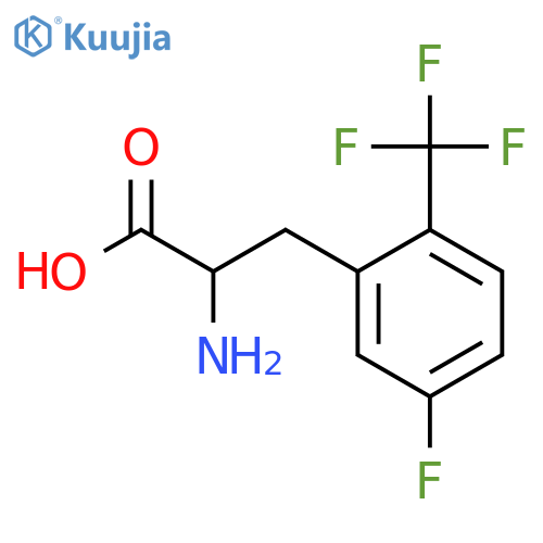 5-Fluoro-2-(trifluoromethyl)-DL-phenylalanine structure