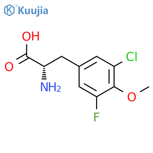 3-Chloro-5-fluoro-4-methoxy-DL-phenylalanine structure