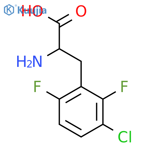 2-Amino-3-(3-chloro-2,6-difluorophenyl)propanoic acid structure