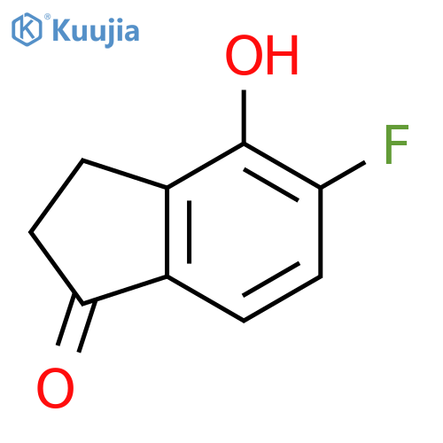 1H-Inden-1-one, 5-fluoro-2,3-dihydro-4-hydroxy- structure