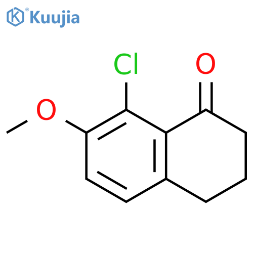 8-chloro-7-methoxy-1,2,3,4-tetrahydronaphthalen-1-one structure