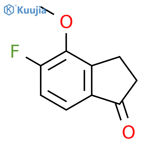 5-Fluoro-4-methoxy-2,3-dihydro-1H-inden-1-one structure