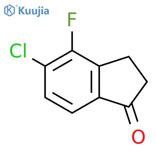 5-Chloro-4-fluoro-2,3-dihydro-1H-inden-1-one structure