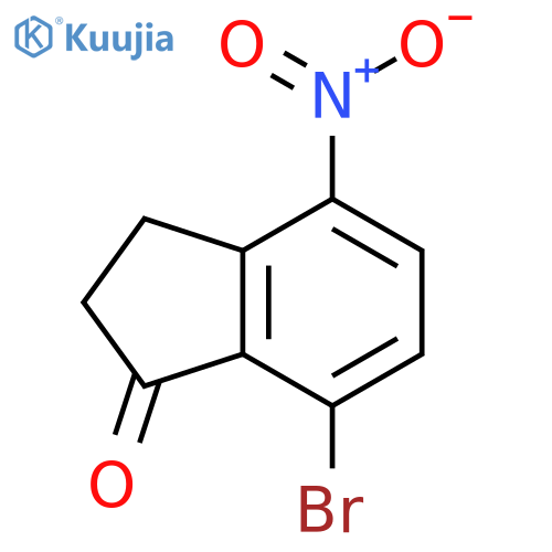 7-bromo-4-nitro-indan-1-one structure