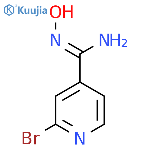 2-bromo-N-hydroxy-4-Pyridinecarboximidamide structure