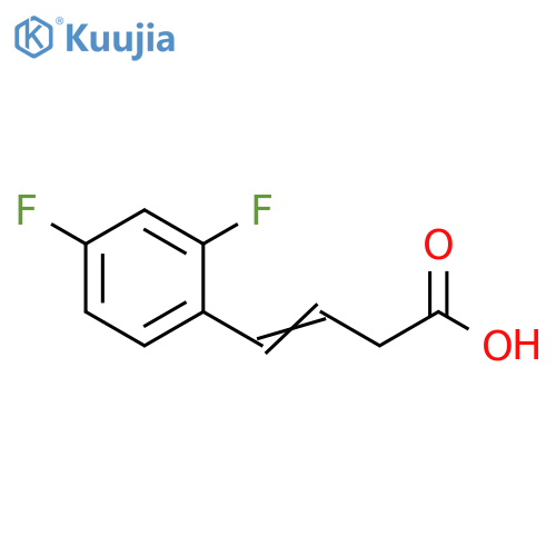 4-(2,4-Difluorophenyl)but-3-enoic acid structure