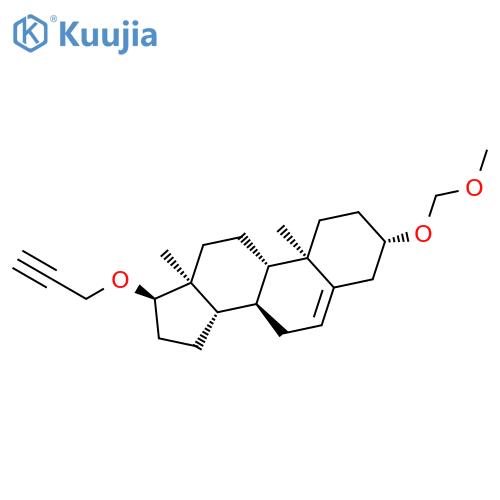 Androst-5-ene, 3-(methoxymethoxy)-17-(2-propynyloxy)-, (3b,17a)- structure