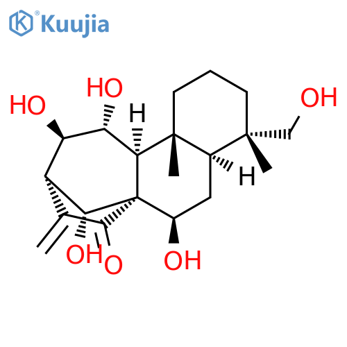 Kaur-16-en-15-one,7,11,12,14,18-pentahydroxy-, (4b,7a,11b,12a,14R)- (9CI) structure