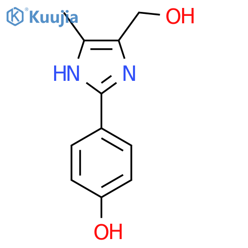 2-(4-hydroxyphenyl)-4-methyl-1H-Imidazole-5-methanol structure
