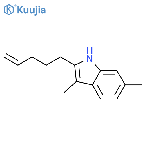 3,6-dimethyl-2-(4-penten-1-yl)-1H-Indole structure