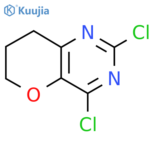 2,4-dichloro-6H,7H,8H-pyrano[3,2-d]pyrimidine structure