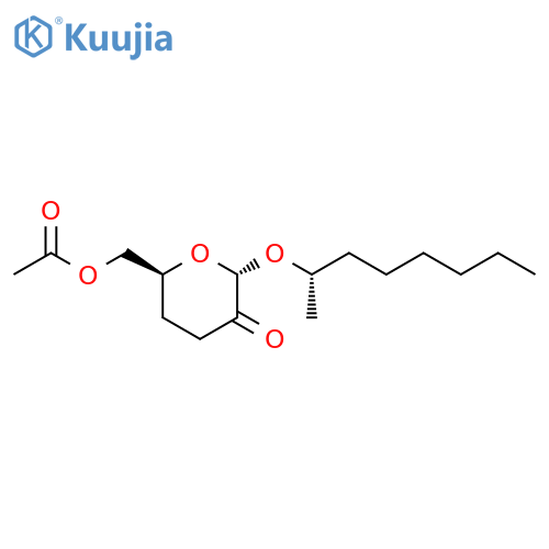 (2S,6S)-6-[(Acetyloxy)methyl]dihydro-2-[[(1S)-1-methylheptyl]oxy]-2H-pyran-3(4H)-one structure