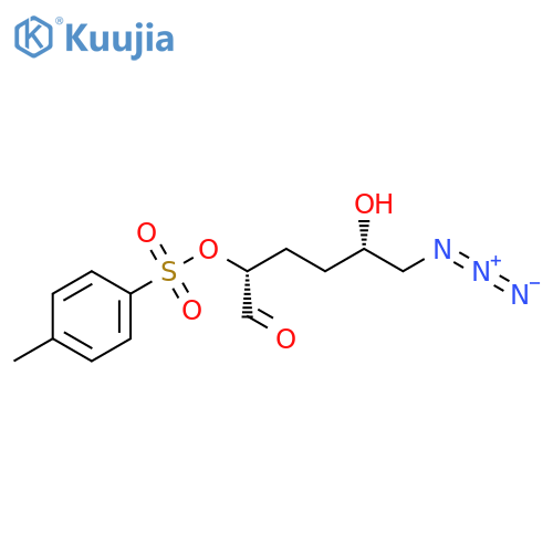 (2R,5S)-6-Azido-5-hydroxy-2-[[(4-methylphenyl)sulfonyl]oxy]hexanal structure