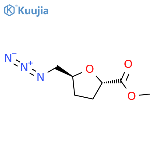 Methyl (2S,5S)-5-(azidomethyl)tetrahydro-2-furancarboxylate structure