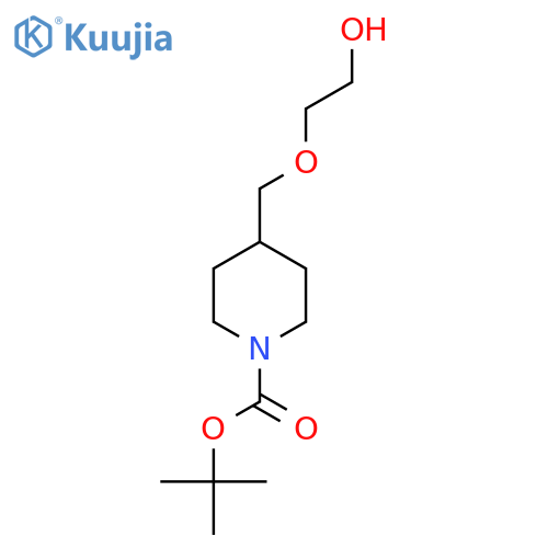 Tert-Butyl 4-((2-hydroxyethoxy)methyl)piperidine-1-carboxylate structure