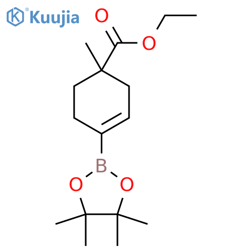 Ethyl 1-methyl-4-(4,4,5,5-tetramethyl-1,3,2-dioxaborolan-2-yl)cyclohex-3-enecarboxylate structure