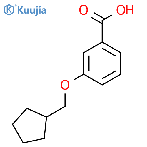 3-(Cyclopentylmethoxy)benzoic acid structure