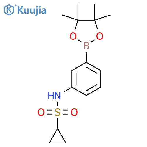Cyclopropanesulfonamide, N-[3-(4,4,5,5-tetramethyl-1,3,2-dioxaborolan-2-yl)phenyl]- structure