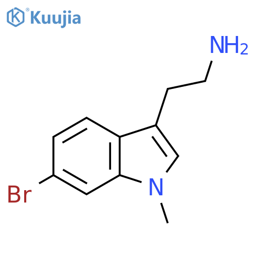 2-(6-bromo-1-methyl-1H-indol-3-yl)ethan-1-amine structure