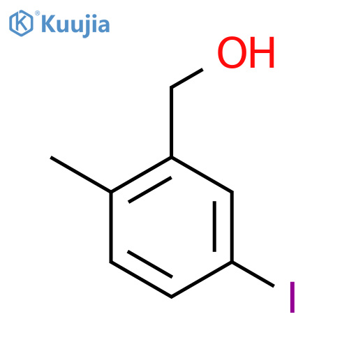 (5-Iodo-2-methylphenyl)methanol structure