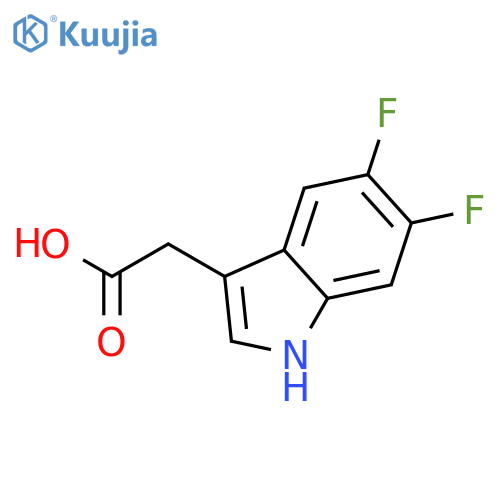 2-(5,6-Difluoro-1H-indol-3-yl)acetic acid structure