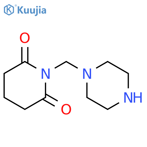 1-(1-piperazinylmethyl)-2,6-Piperidinedione structure