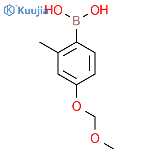 (4-(Methoxymethoxy)-2-methylphenyl)boronic acid structure
