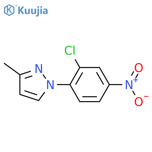 1-(2-chloro-4-nitrophenyl)-3-methyl-1H-pyrazole structure