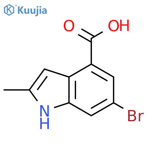 6-Bromo-2-methyl-1H-indole-4-carboxylic acid structure