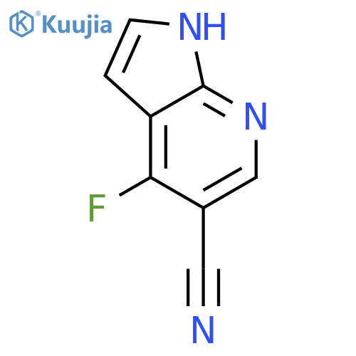4-fluoro-1h-pyrrolo[2,3-b]pyridine-5-carbonitrile structure